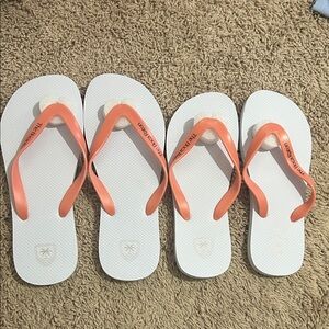 The Boca Raton Flip Flops 2 pairs New